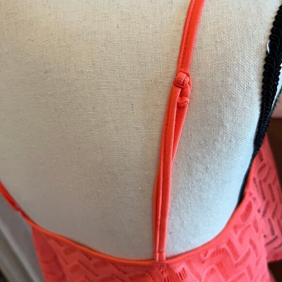 Trixxi Women's Coral/Orange Summer and/or Vacation Dress, Size Medium - Picture 6 of 11